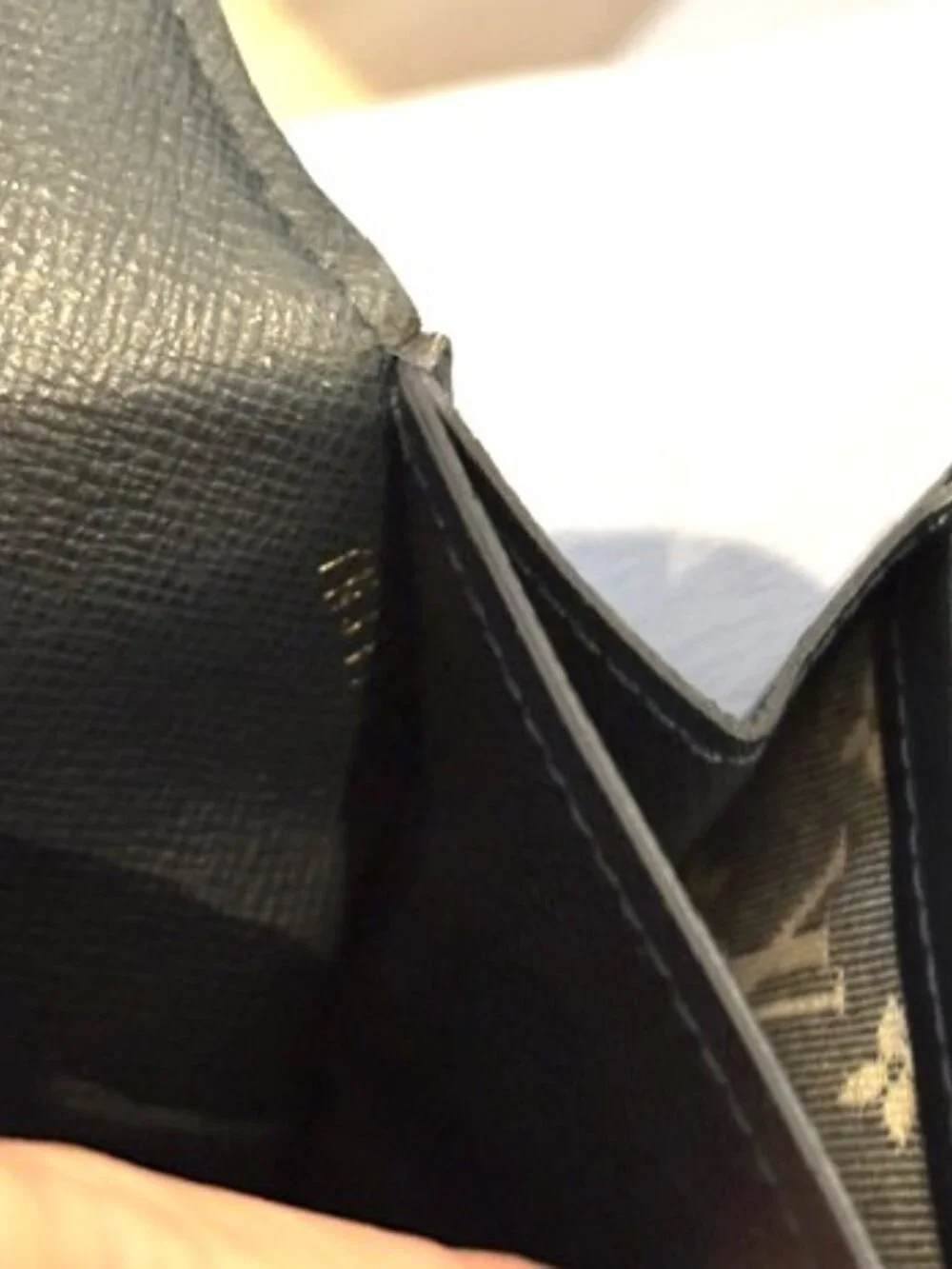 Louis Vuitton Monogram Mini Lin Porte-Trésor International Wallet in blue/navy